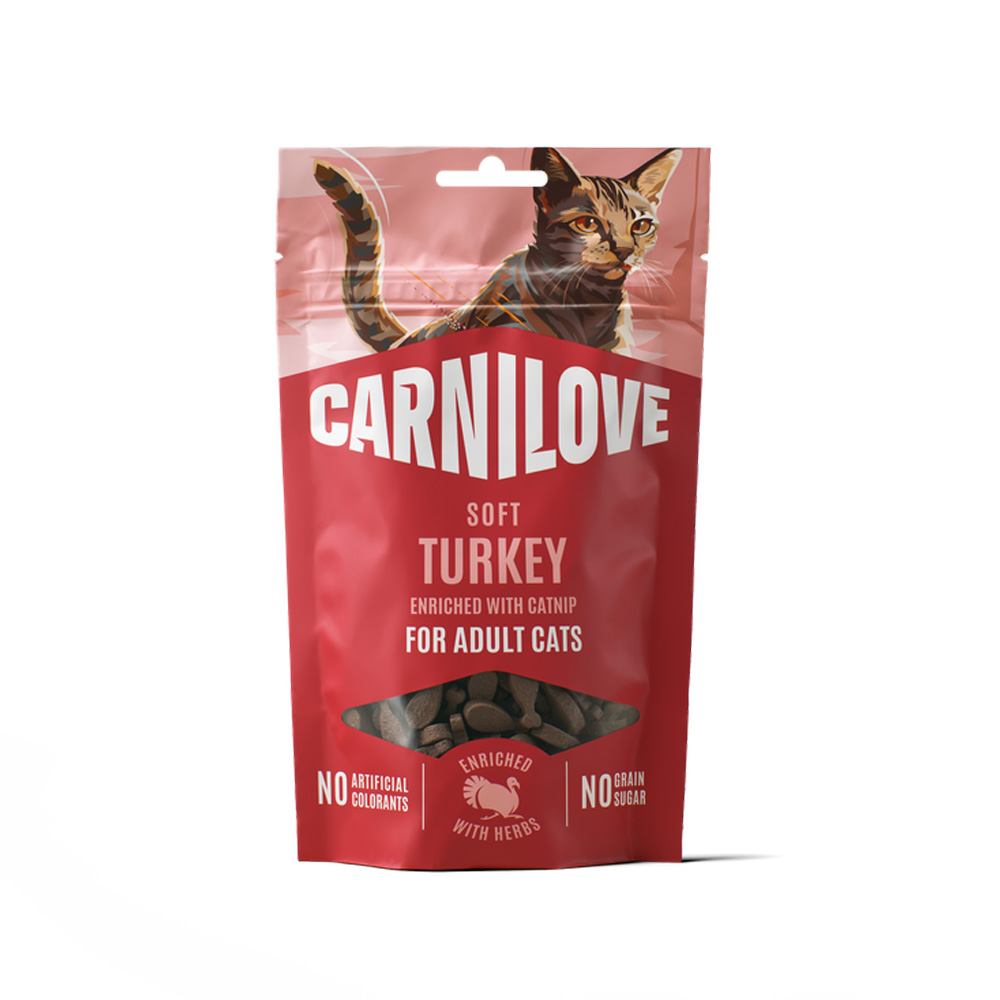 Carnilove Cat Przysmaki dla Kota 6x50g Mix Smaków Indyk Sardynka Bawół Kaczka Łosoś Jagnięcina